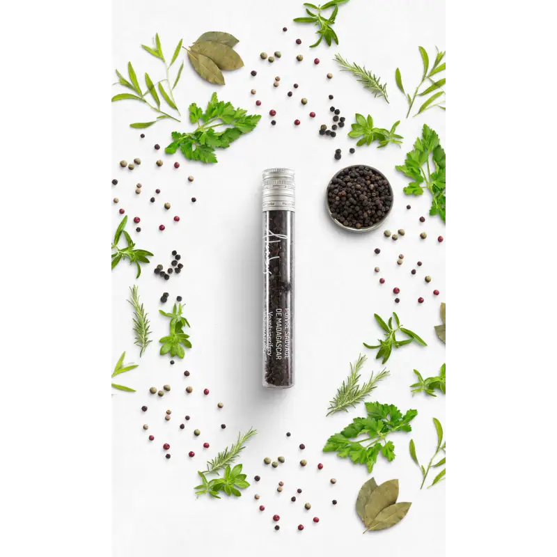 Poivre sauvage en tube en verre - 30 gr - Épice